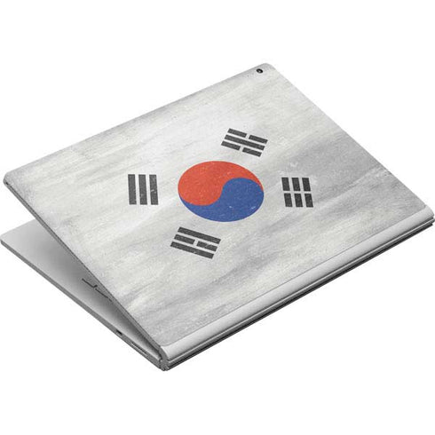 South Korean Flag Distressed Surface Book Skin